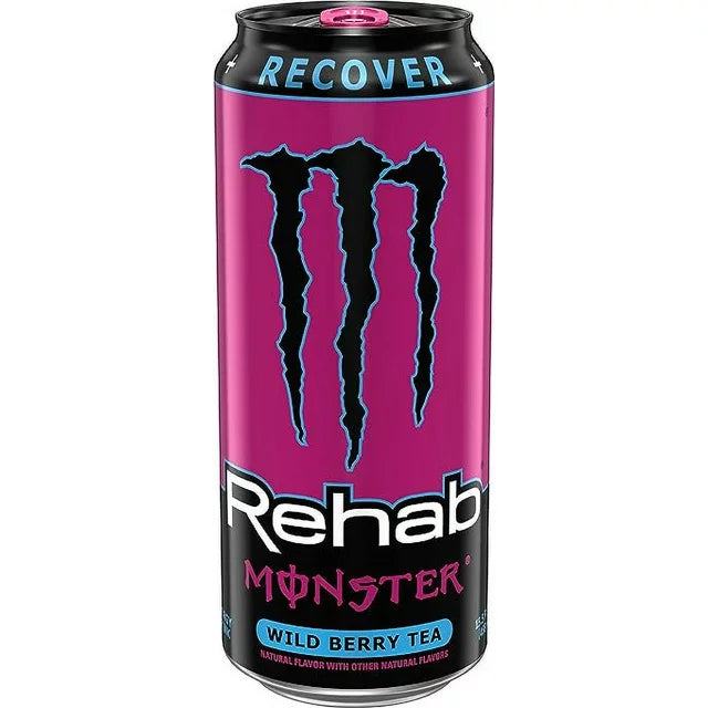 Monster Energy - Rehab Wild Berry Tea (24 x 15.5oz)