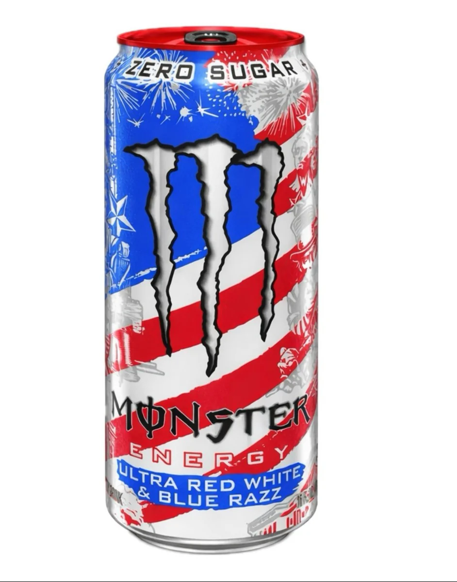 Monster Energy - Ultra Red White & Blue Razz (24 x 16oz)