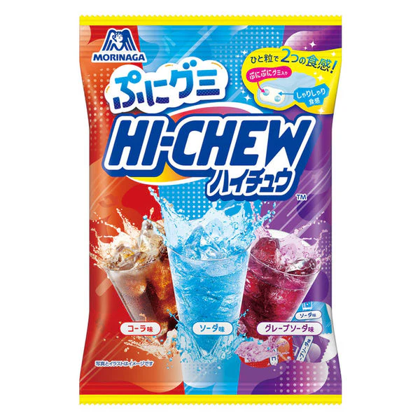 Morinaga - Hi Chew Puni Gummy Assort Soft Candy (8 x 8 x 68g)