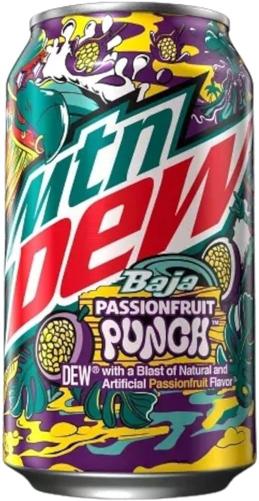 Mountain Dew - Baja Passionfruit Punch (2 x 12 x 12oz)