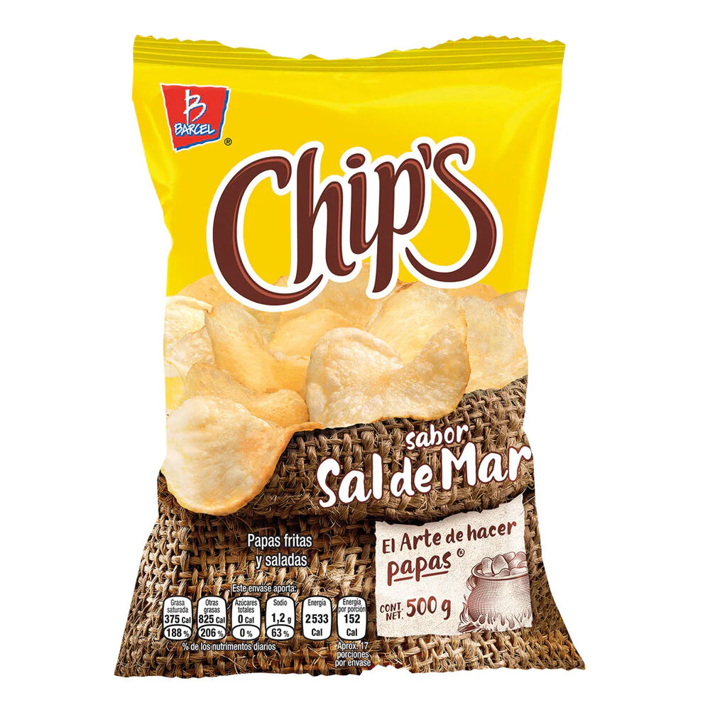 MX Barcel - Chips Sal (3 x 500g)