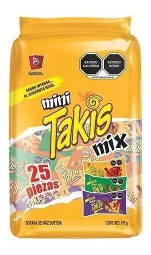 Mx Takis - Mini Takis Mix 25 Pieces (3 x 875g)