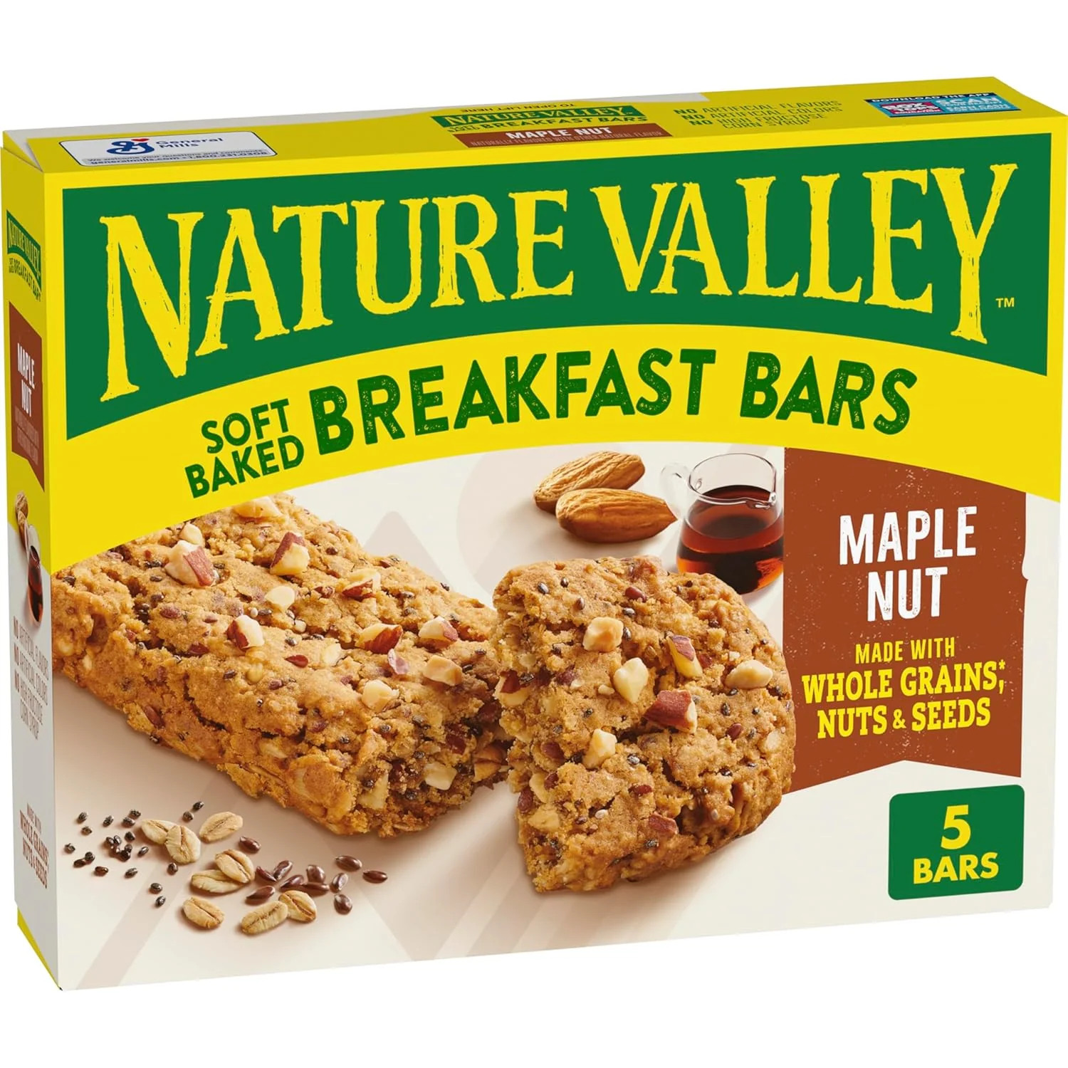Nature Vallet Breakfast Soft Baked Bar Maple Nut (6 x 8.85oz)