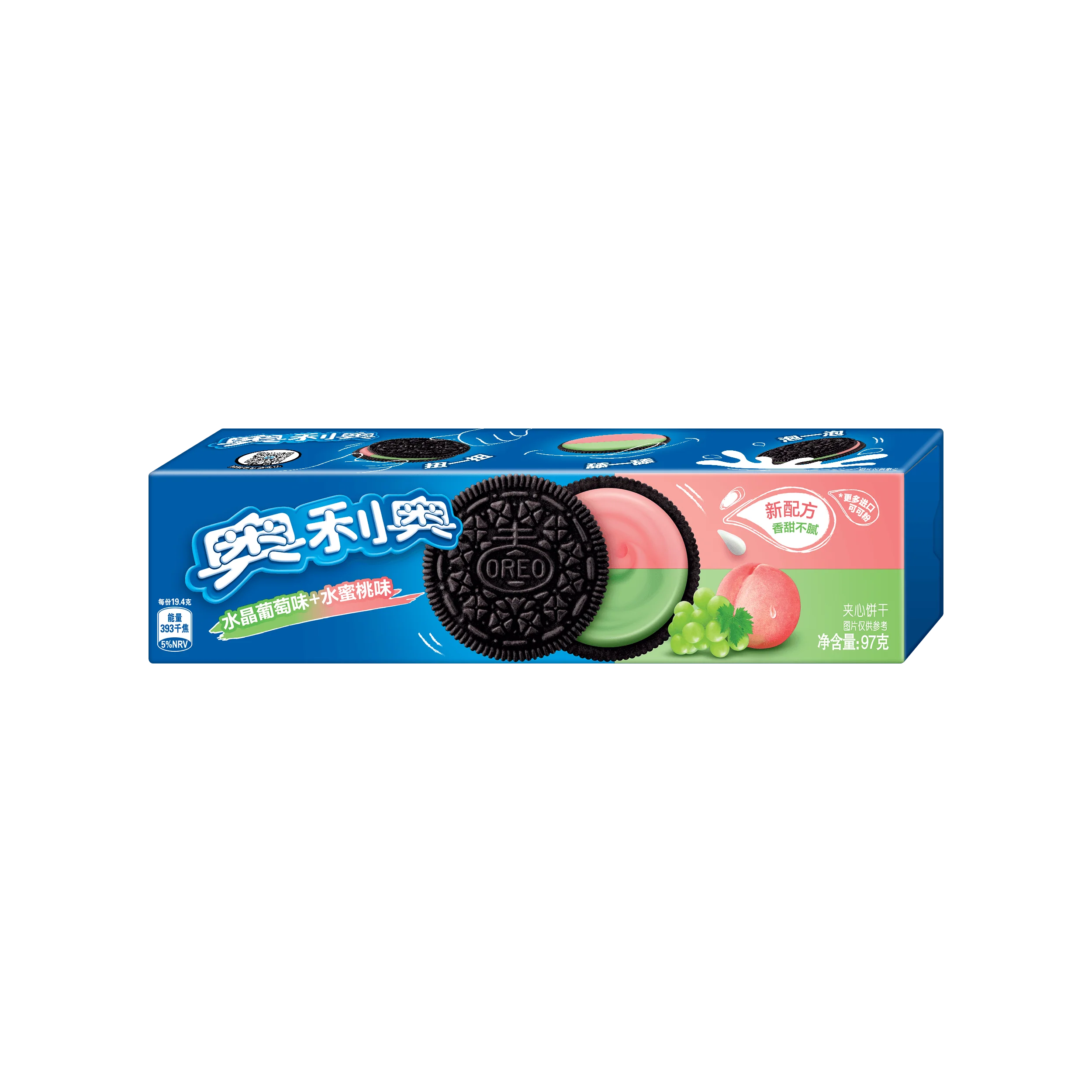 OREO Sandwich- Grape + Peach - (24 x 97g)
