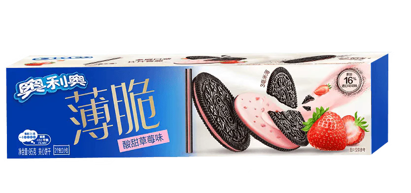 OREO Thin Crisp- Sweet & Sour Strawberry Flavor - (24 x 95g)