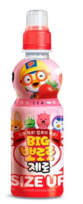 PALDO Big Pororo Zero Kids Beverage Strawberry Flavor (24 x 360ml)