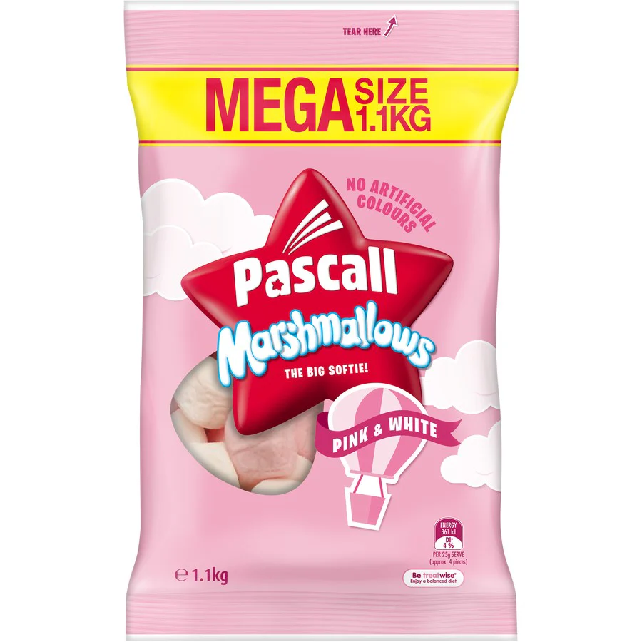 Pascall Marshmallow (6 x 1.1kg)