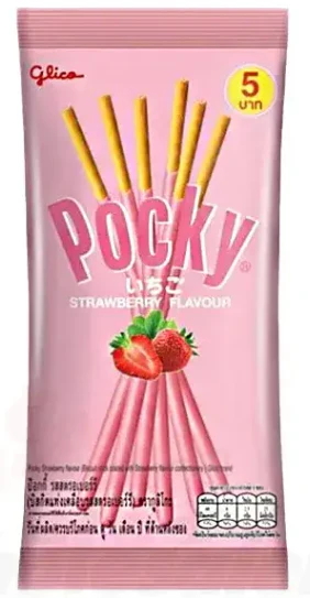 Pocky Biscuit Stick Single - Strawberry (10 x 12 x 11g)
