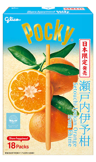 Pocky Setouchi Iyokan Orange from Ehime (10 x 2 x 18packs)