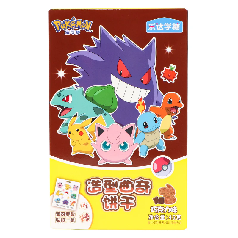 Pokemon Cartoon Shaped Biscuit Chocolate 4 x (12 x 45g)