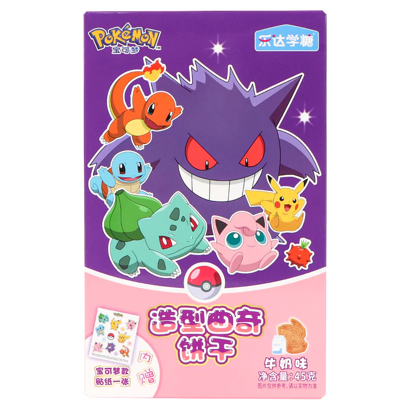 Pokemon Cartoon Shaped Biscuit Milk 4 x (12 x 45g)