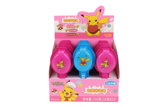Pokemon Lollipop - Prebiotics Cheese (8 x 21 x 10g)