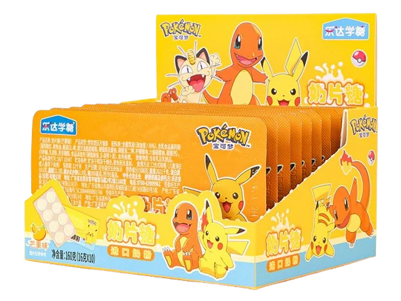 Pokemon Milk Tablets - Mango (10 x 12 x 16g)