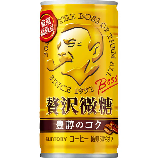 Pokemon X Suntory BOSS Less Sugar Rich Coffee Can (30 x 185g)
