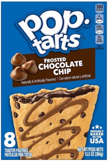 Pop Tarts - Choco Chip Toaster Pastries 8ct (12 x 13.5oz)