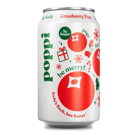 Poppi - Cranberry Fizz Soda (12 x 12oz)