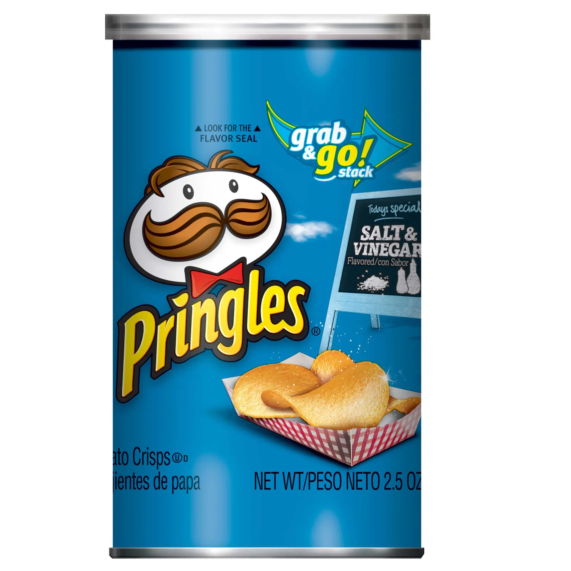Pringles Grab & Go Salt & Vinegar (12 x 2.5oz)