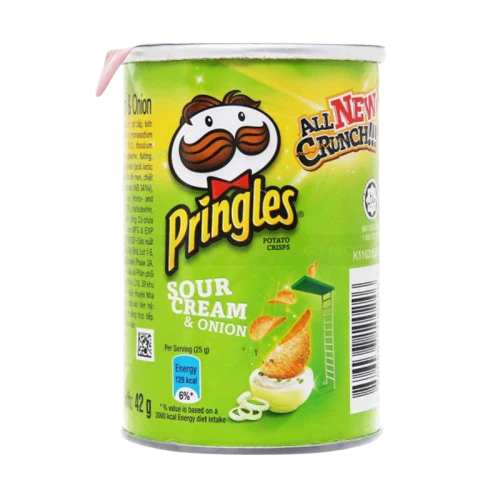 Pringles Potatoes Chips - Sour Cream Onion (12 x 42g)