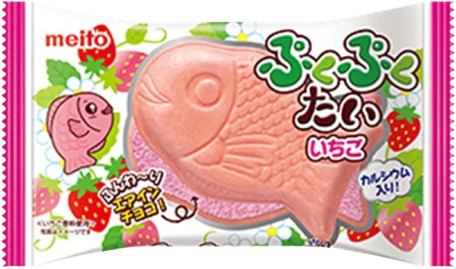 Pukupuku Tai Air-In Choco Strawberry (10 x 12 x 1pcs)
