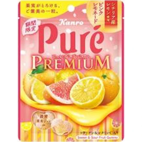 Pure Gummy Premium Pink Lemonade with Sicilian Lemon (6 x 12 x 54g)