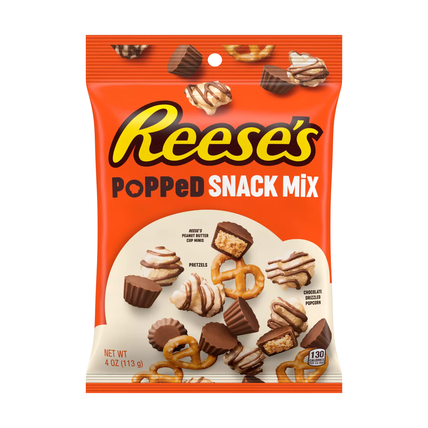 Reese's - Popped Milk Chocolate Peanut Butter Snack Mix (12 x 4oz)