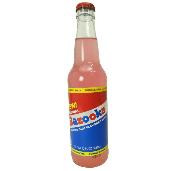 Rocket Fizz - Bazooka Bubble Gum Soda (24 x 12oz)