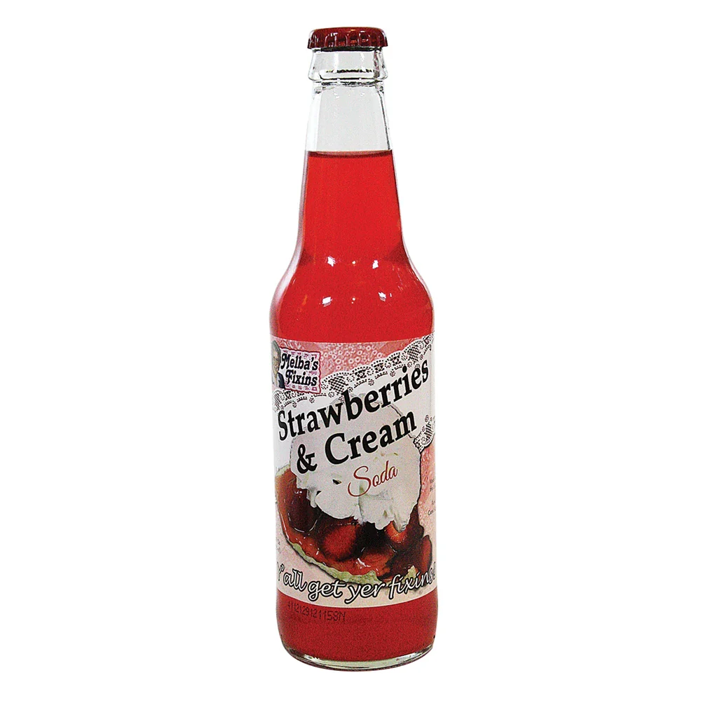 Rocket Fizz - Melba's Fixins Strawberries & Cream Soda (24 x 12oz)