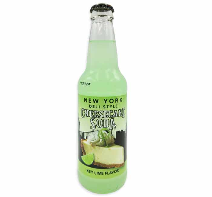 Rocket Fizz - New York Deli Style Cheesecake Soda Key Lime Flavor (24 x 12oz)