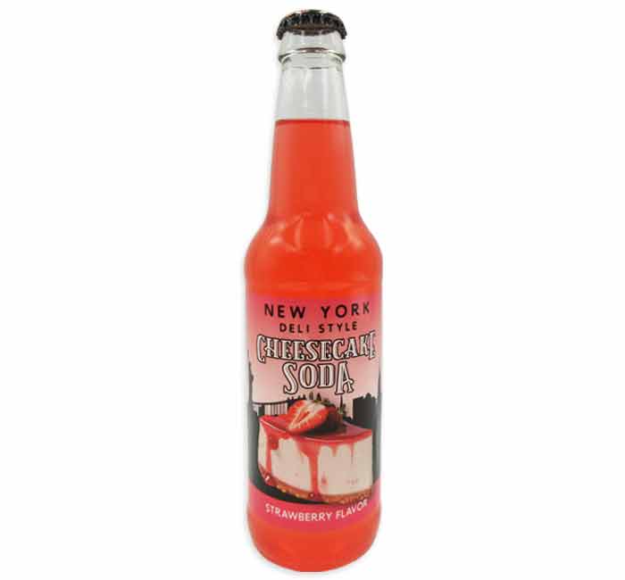 Rocket Fizz - New York Deli Style Cheesecake Soda Strawberry Flavor (24 x 12oz)