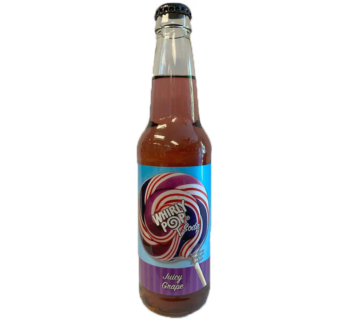 Rocket Fizz - Whirly Pop Soda Juicy Grape (24 x 12oz)