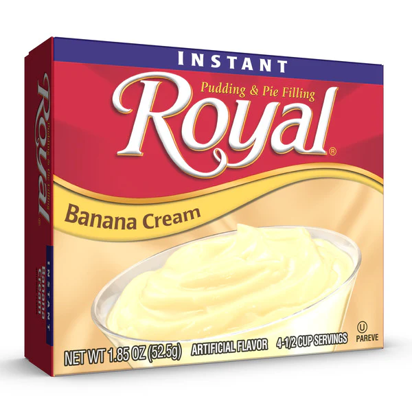 Royal - Instant Pudding and Pie Filling Banana Cream (12 x 1.85oz)