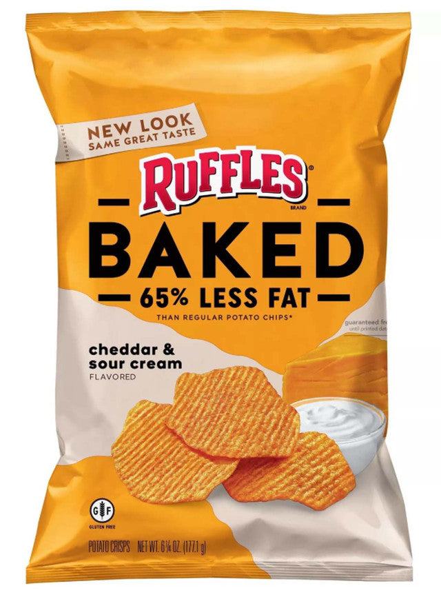 Ruffles Baked Cheddar Sour Crm (10 x 6oz)