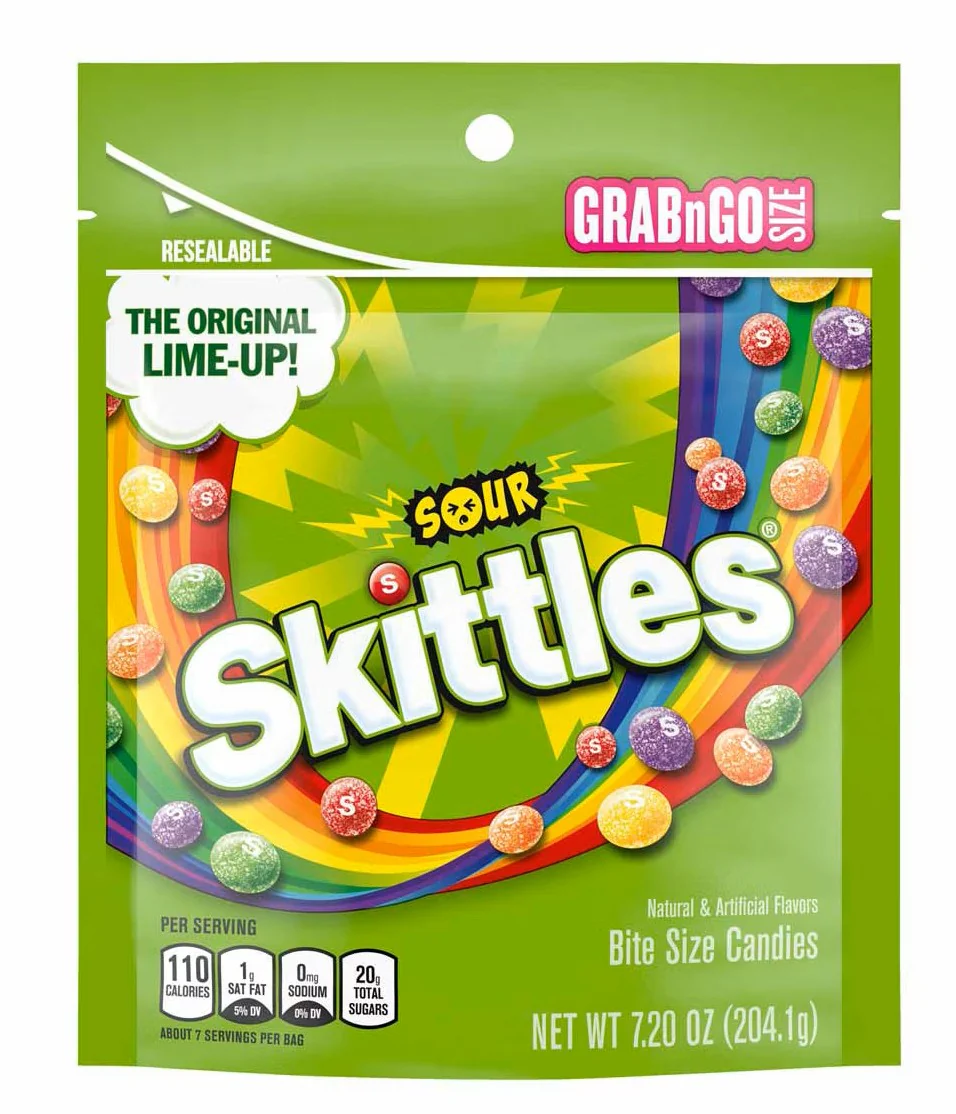 Skittles Sour Grab n Go Size (8 x 7.2oz)