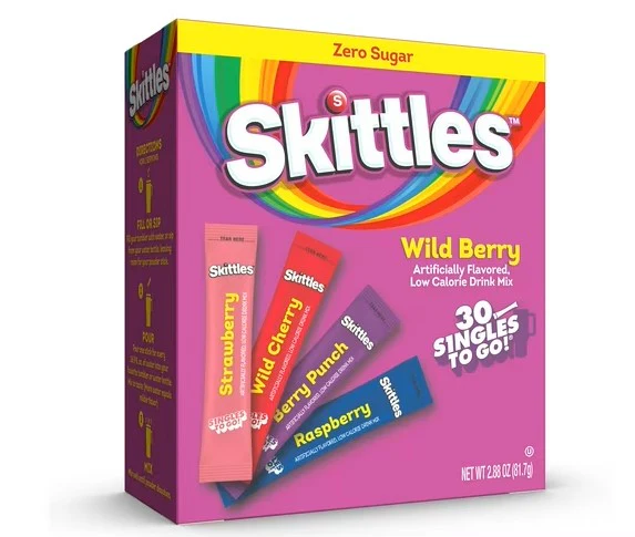 Skittles - Wild Berry Variety Pack Single To Go Drink Mix 30ct (6 x 2.88oz)