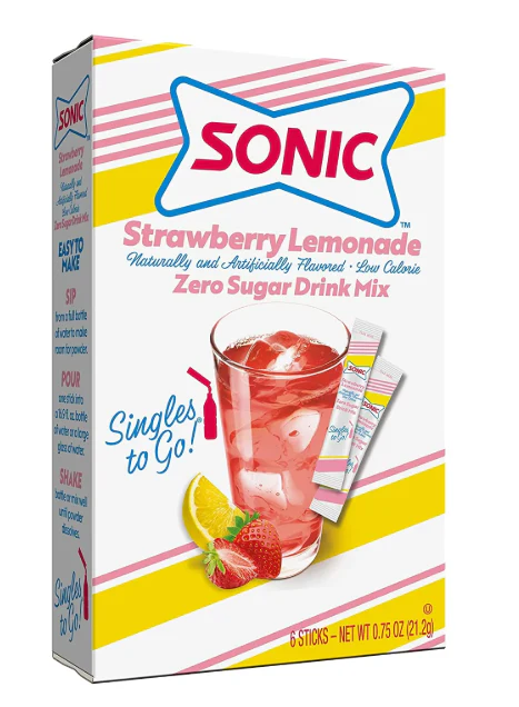 Sonic - Strawberry Lemonade Single To Go Drink Mix 6ct (12 x 0.54oz)