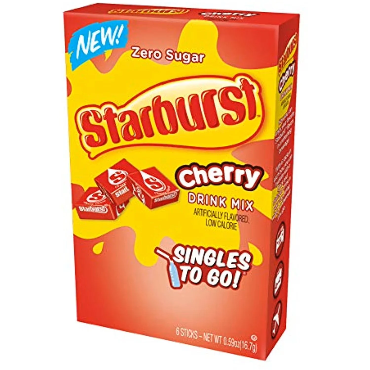 Starburst - Cherry Single To Go Drink Mix 6ct (12 x 0.59oz)