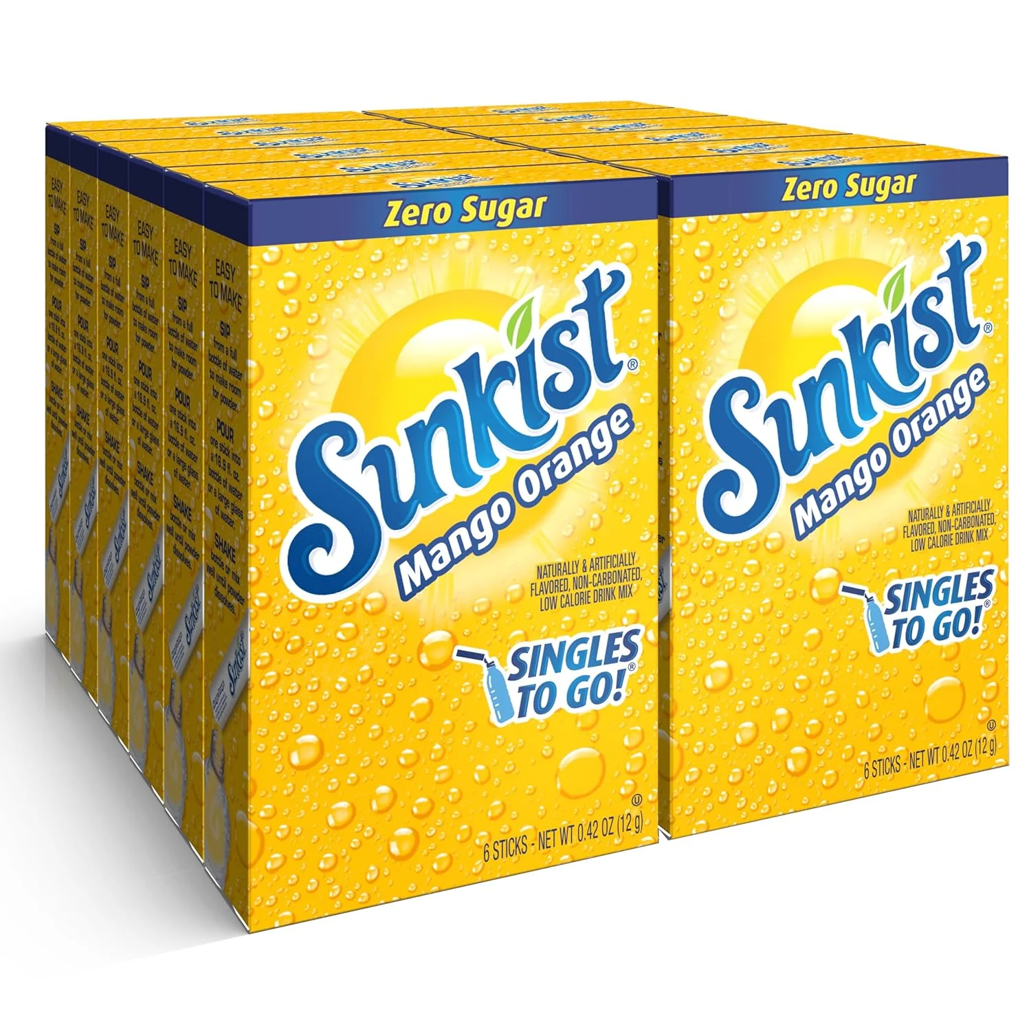 Sunkist - Soda Mango Orange Single To Go Drink Mix 6ct (12 x 0.42oz)