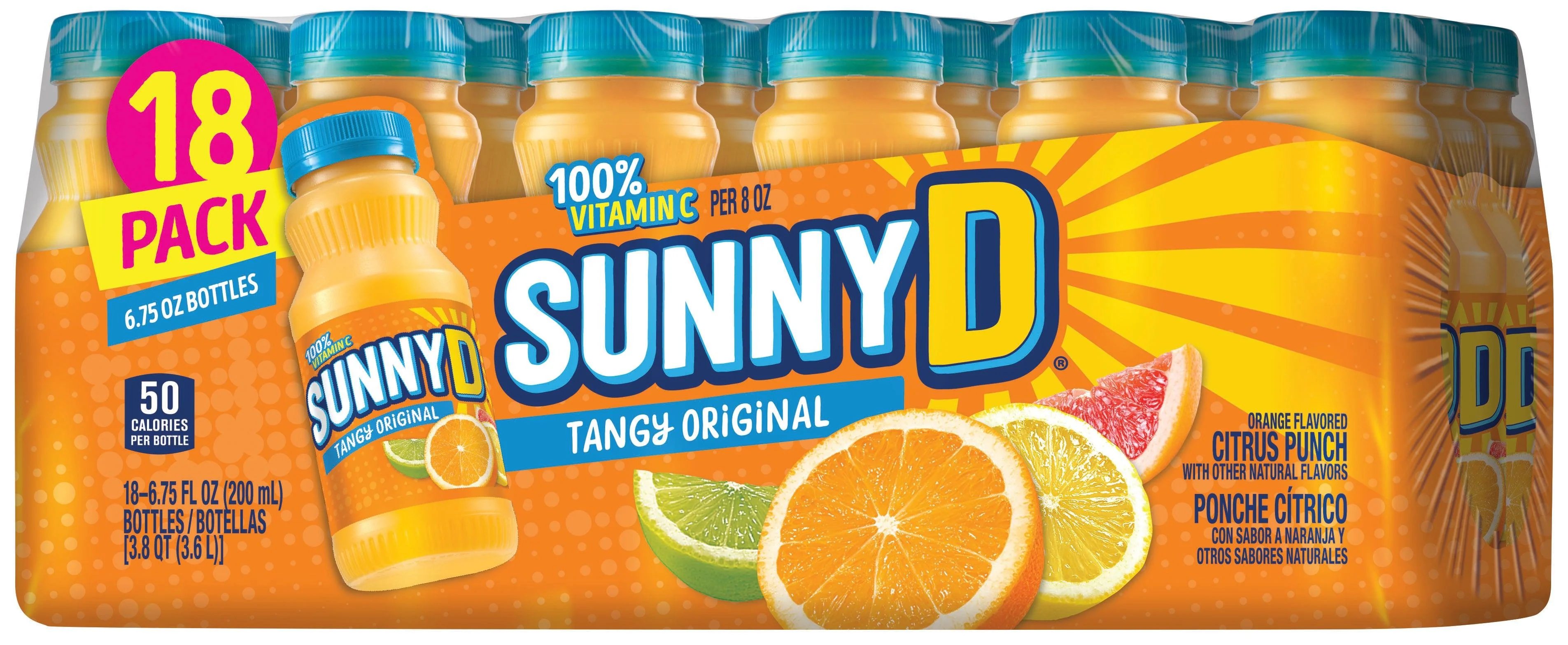 SunnyD - Tangy Single Serve 18 Pack (1 x 200ml)