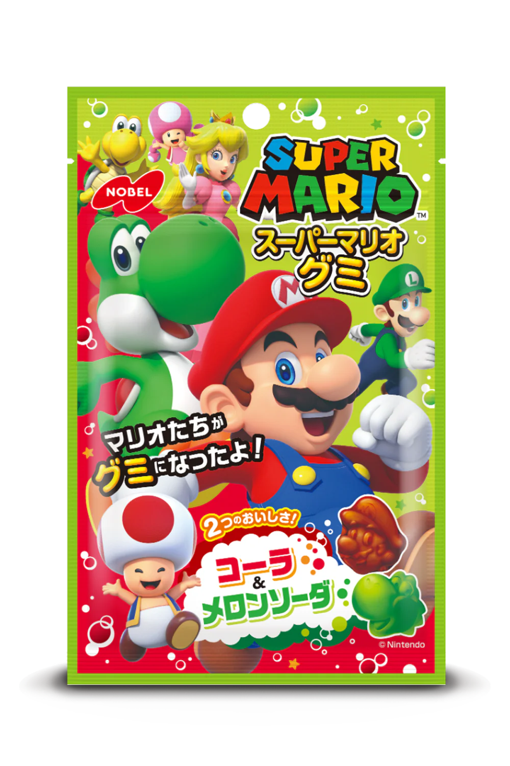 Super Mario Gummy - Cola & Melon Soda 12 x (6 x 50g)