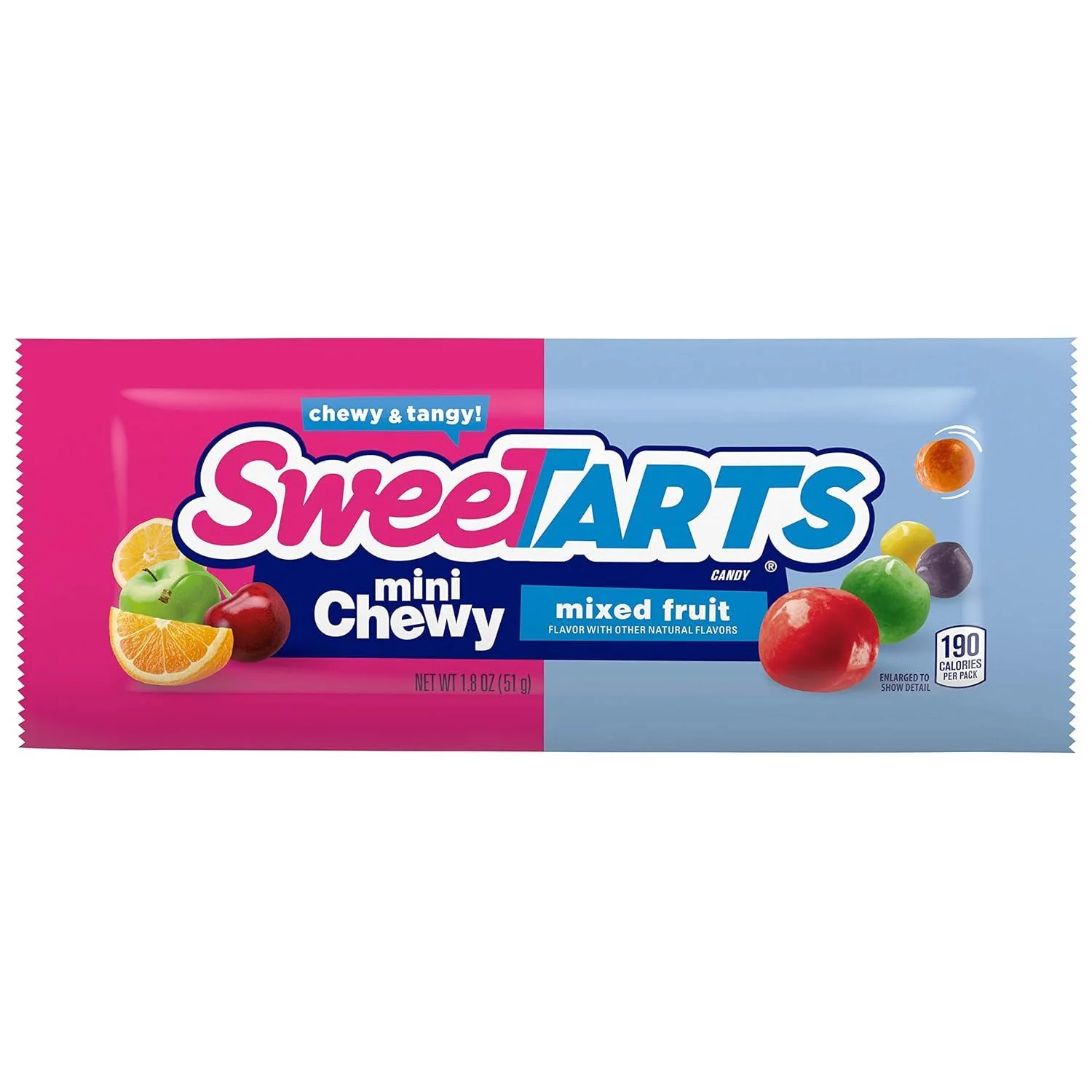 Sweetarts - Mini Chewy Single Pouch 24CT (12 x 1.8oz)