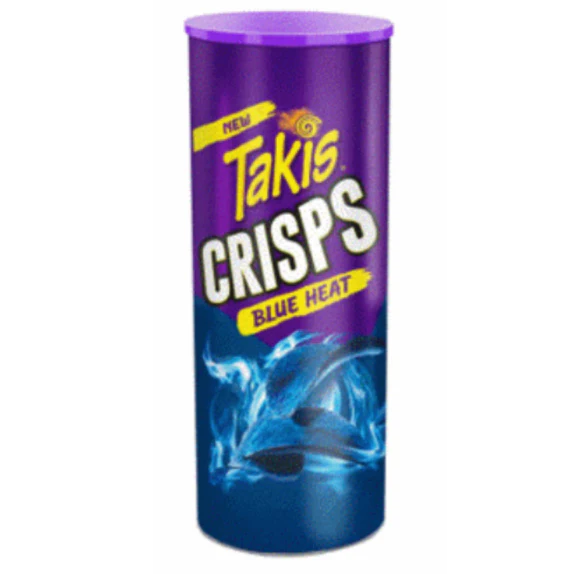 Takis Canister Crips - Blue Heat (15 x 5.5oz)