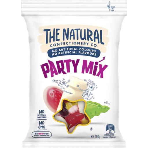 The Natural Confectionery Company Party Mix (12 x 180g)