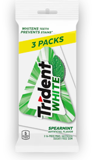 Trident – White Spearmint Gum (20 x 3 x 48Pcs)