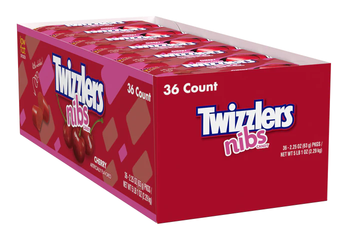 Twizzlers - Cherry Nibs (8 x 36 x 2.25oz)