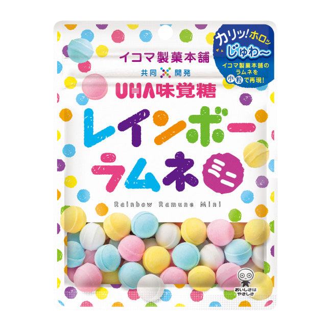 UHA Rainbow Ramune Candy Mini 6 x (12 x 30g)