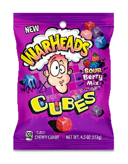 Warheads - Berry Cubes (12 x 4.5 oz)
