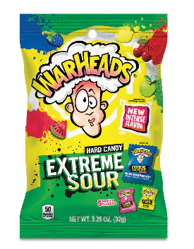 Warheads - Extreme Sour Hard Candy (12 x 3.25oz)