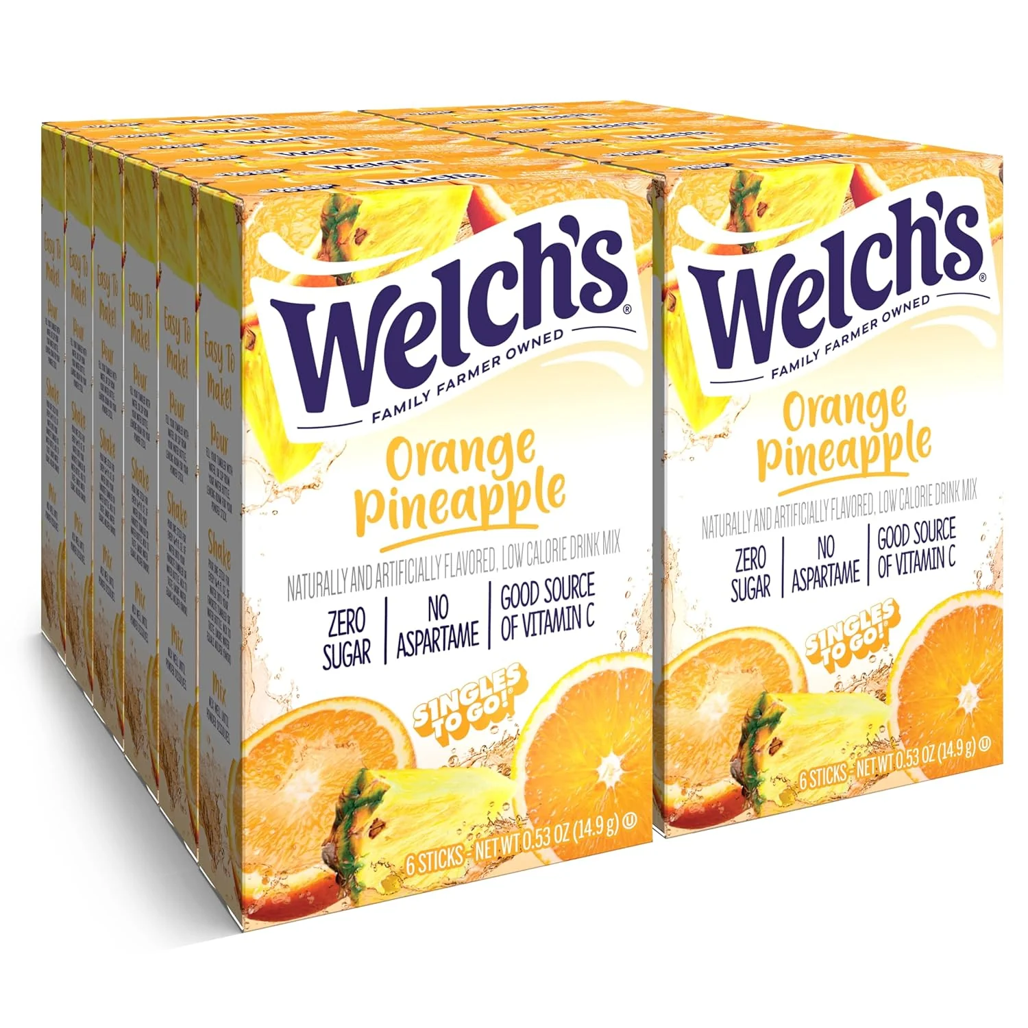 Welch's - Orange Pineapple Single To Go Drink Mix 6ct (12 x 6ct)