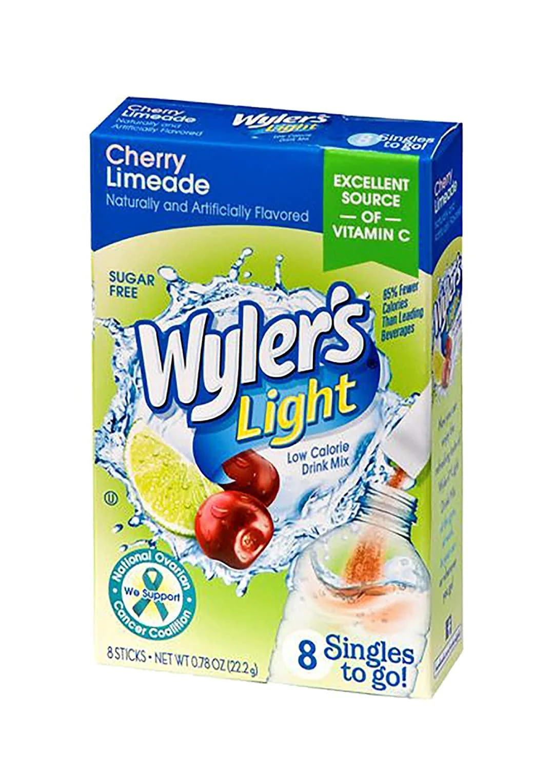 Wyler's Light - Cherry Limeade Single To Go Drink Mix 8ct (12 x 0.78oz)