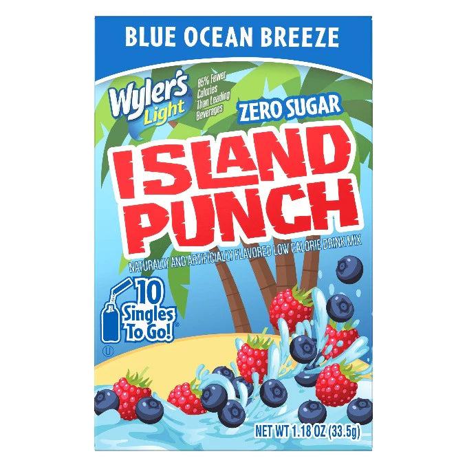 Wyler's Light - Island Punch Blue Ocean Breeze Single To Go Drink Mix 10ct (12 x 1.18oz)